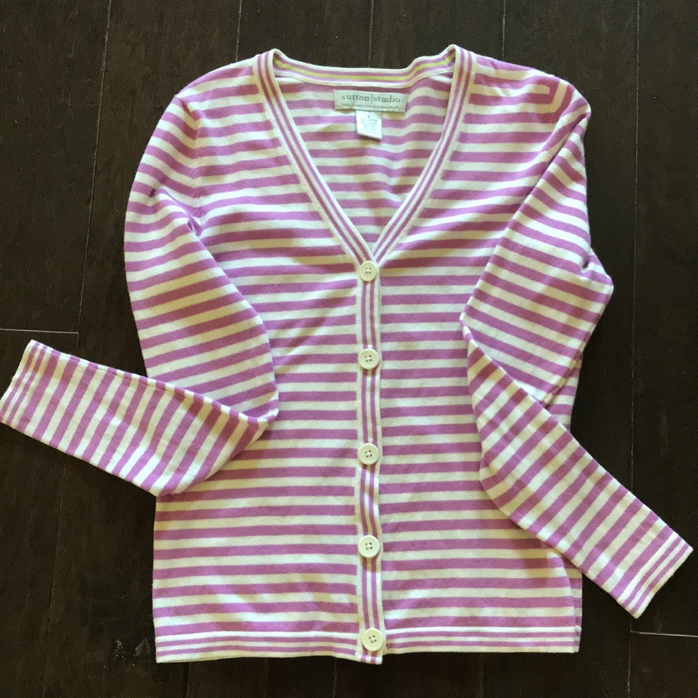 Sutton studio women’s cardigan 54% cotton